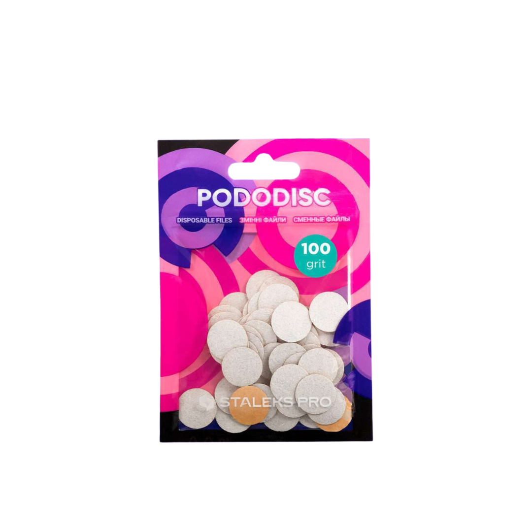פצירות לדיסק פדיקור PODODISC S EXPERT גריט 100 (50 יח')