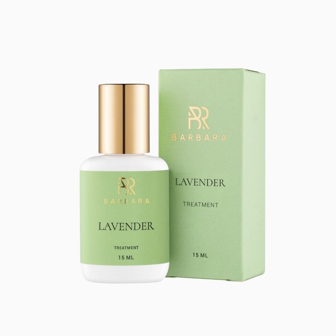 טיפול לריסים BARBARA Lavender 15 מ”ל לאחר הלחמה
