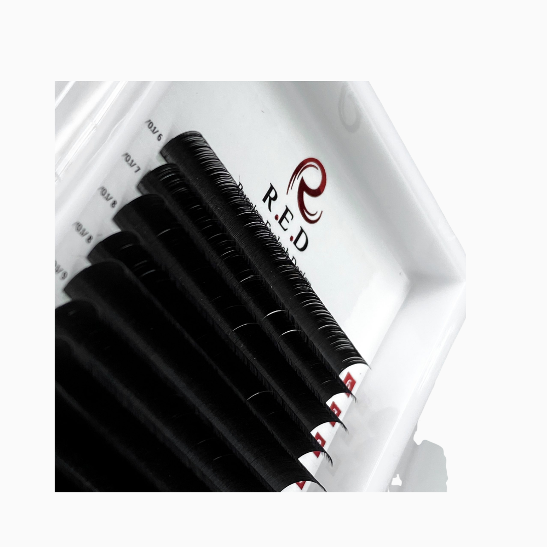 ריסים להלחמה שחורות אורך בודד 20 שורות