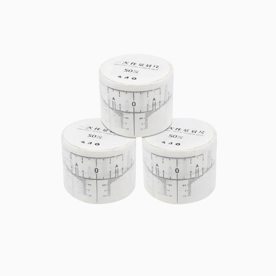 סרט מדידה חד פעמי למיפוי גבות 50 יחידות
