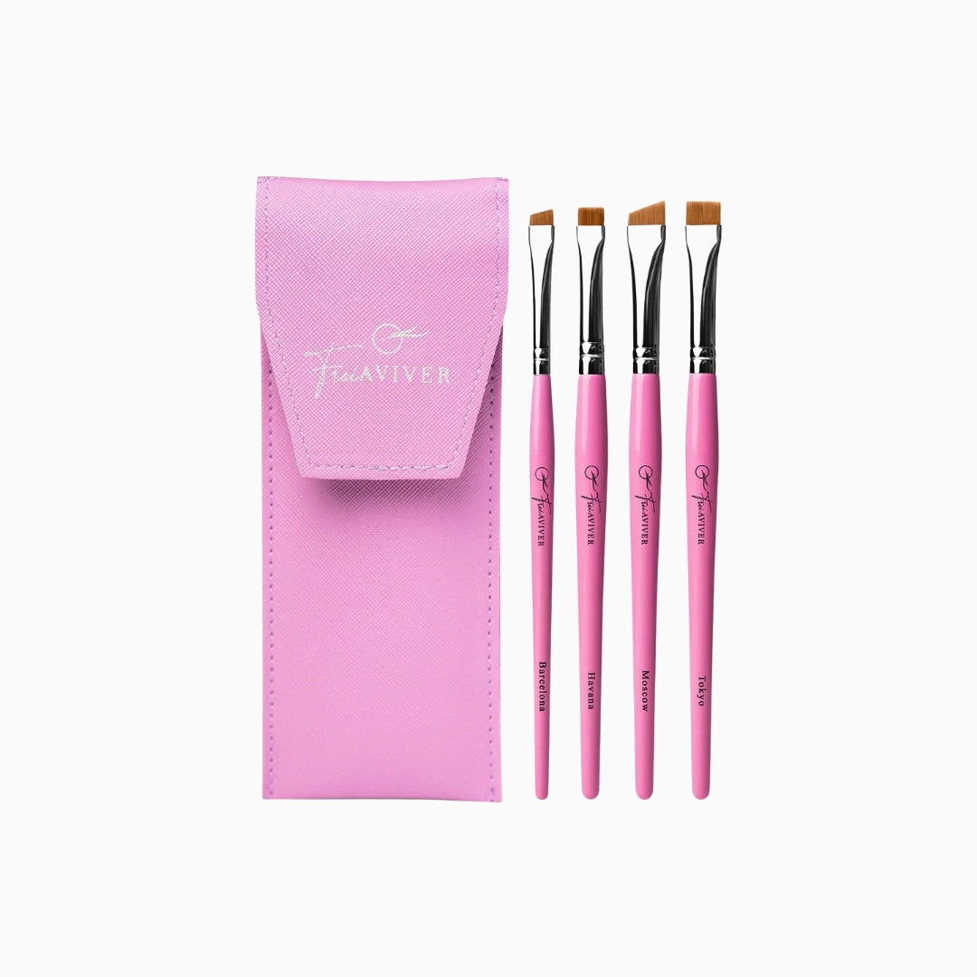 סט מברשות FreiAviver לגבות עם נרתיק – שחור, לילך או ורוד
