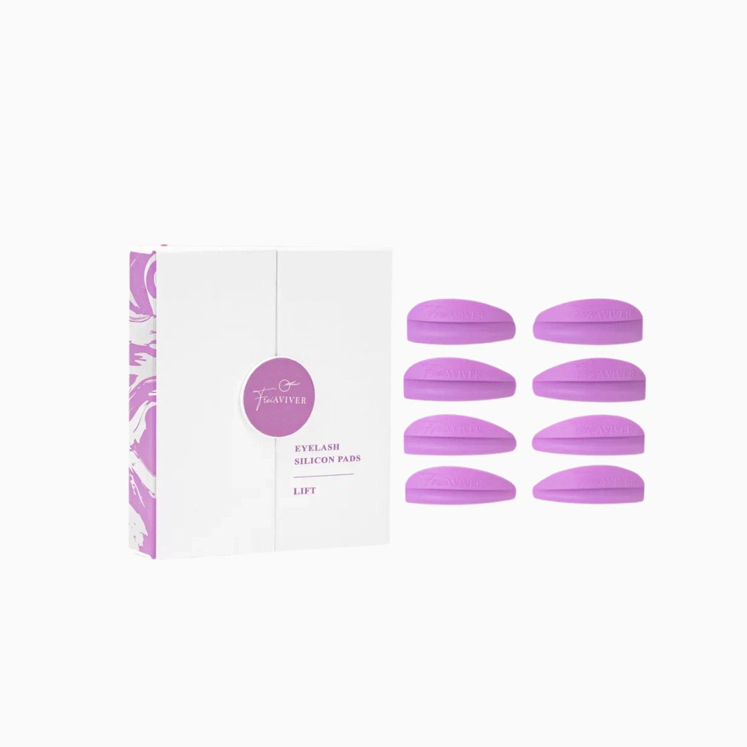 סיליקונים להרמת ריסים FreiAviver Lift בגוון סגול במגוון גדלים מקצועיים
