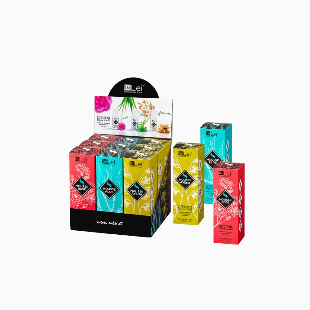סט קצפי ניקוי InLei Mousse Rose • Aloe • Avena