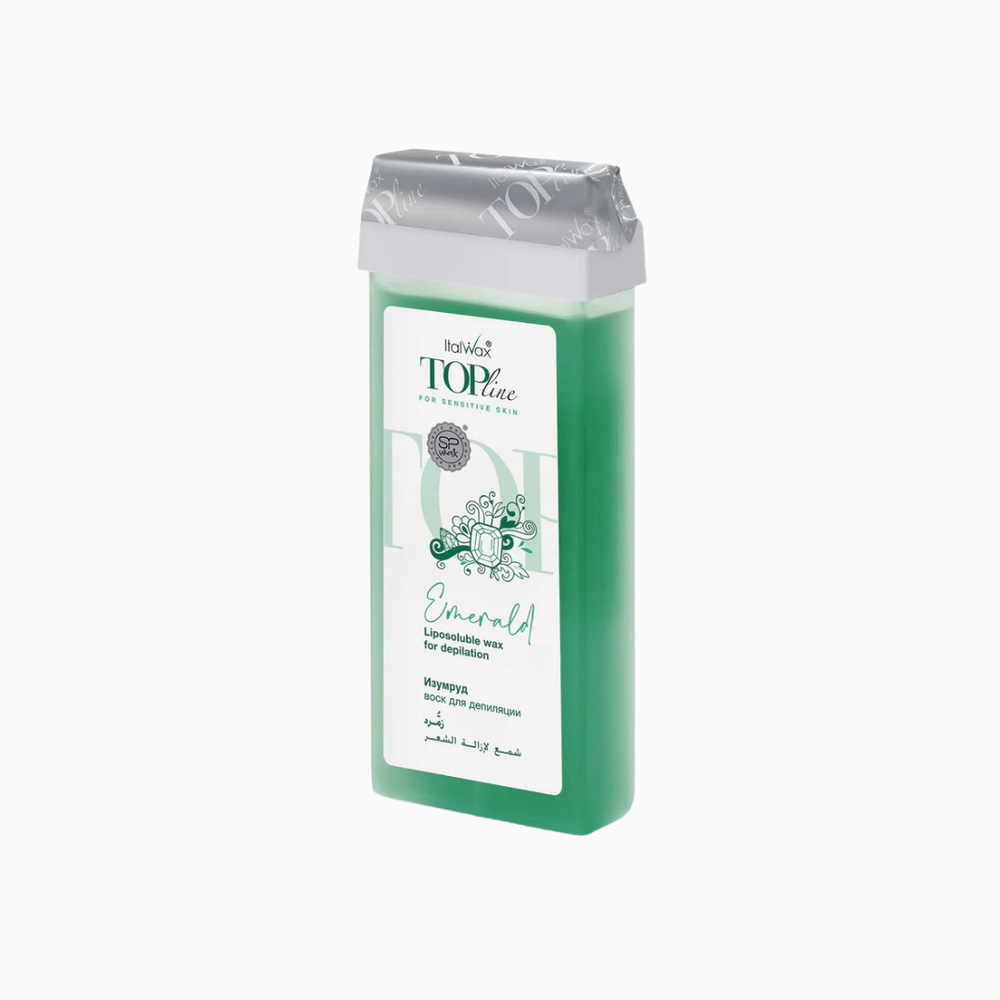 שעווה היברידית איזמרגד Italwax במחסנית להסרת שיער עדינה