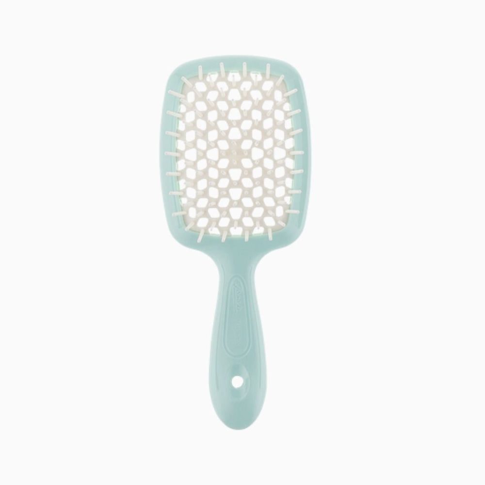 מברשת שיער Janeke Superbrush בצבע טורקיז בהיר (טיפאני) מאווררת לייבוש מהיר
