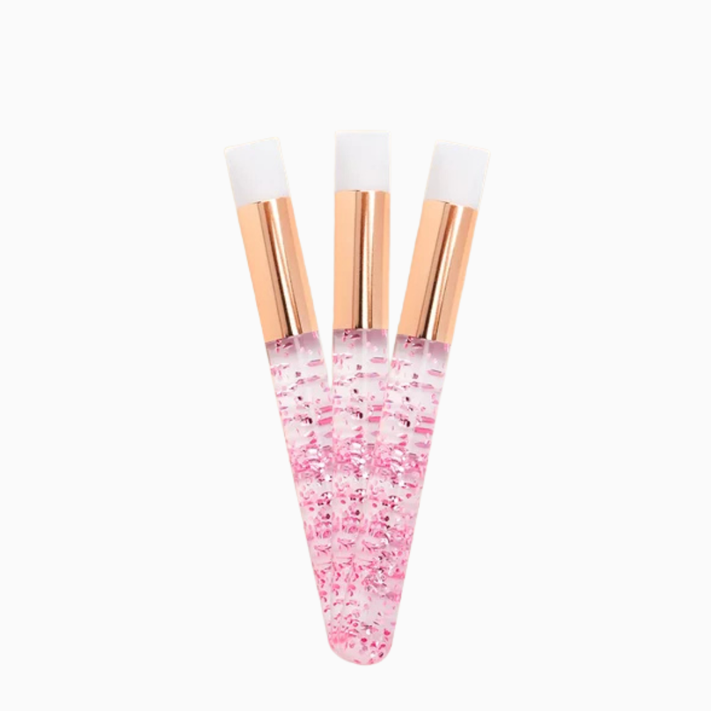 סט 3 מברשות לניקוי ריסים מוארכים