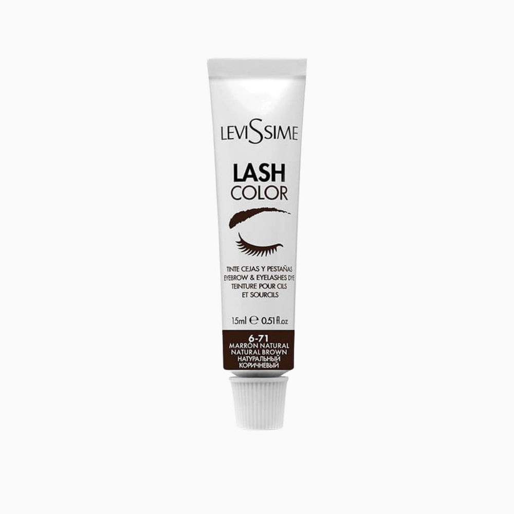 צבע חום טבעי מקצועי לריסים ולגבות LeviSsime Lash Color № 6-71