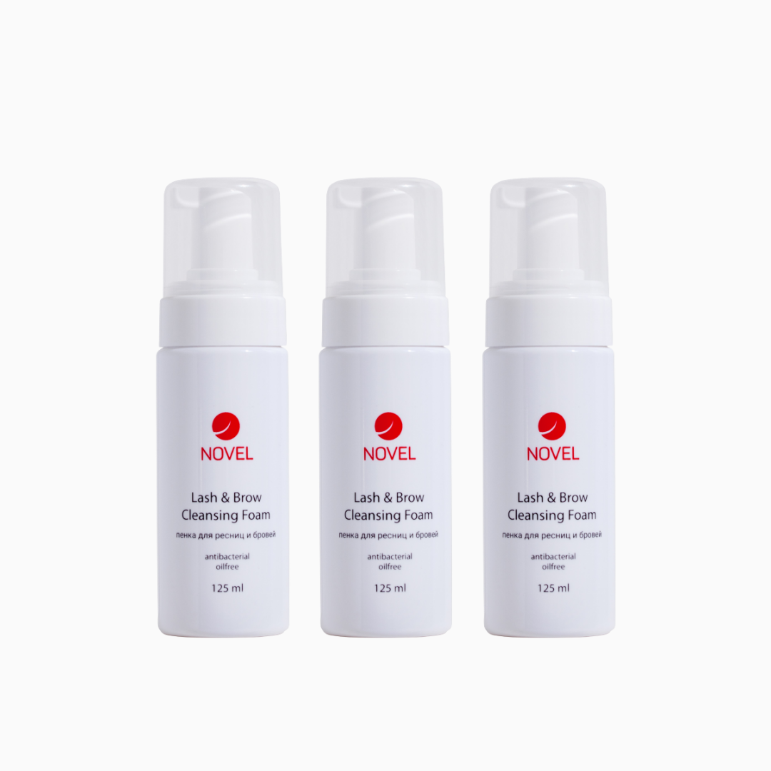 קצף ניקוי NOVEL לריסים וגבות 125 מ״ל