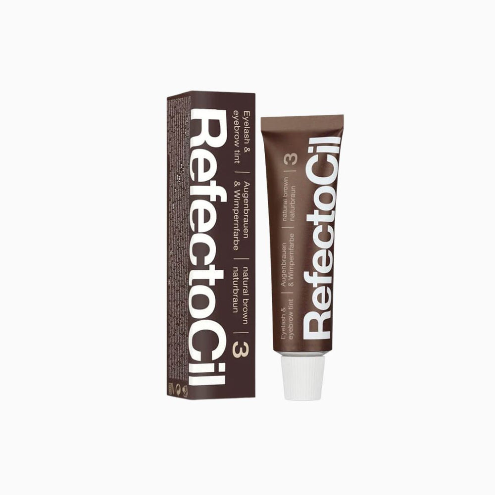 RefectoCil No.3 Natural Brown צבע מקצועי לגבות ולריסים 15ml
