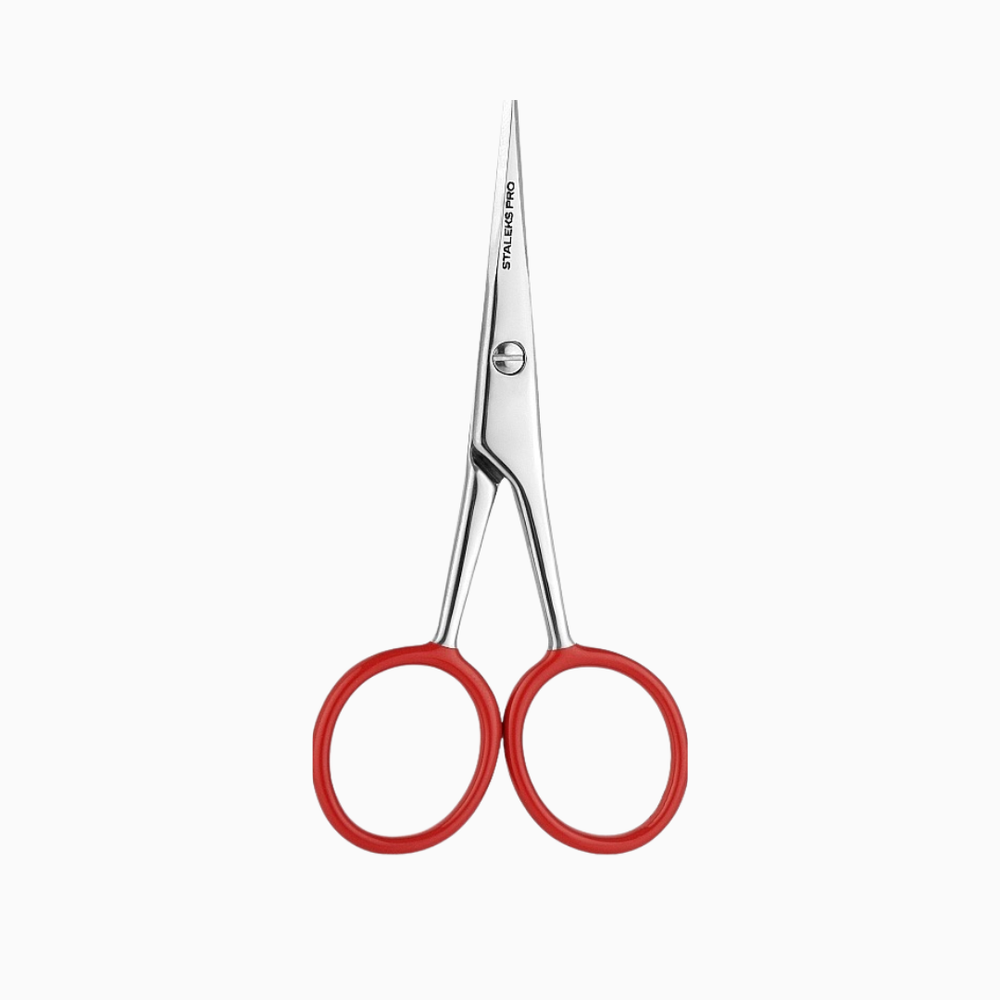 מספריים מקצועיות לגבות Staleks Pro עם טבעות אדומות