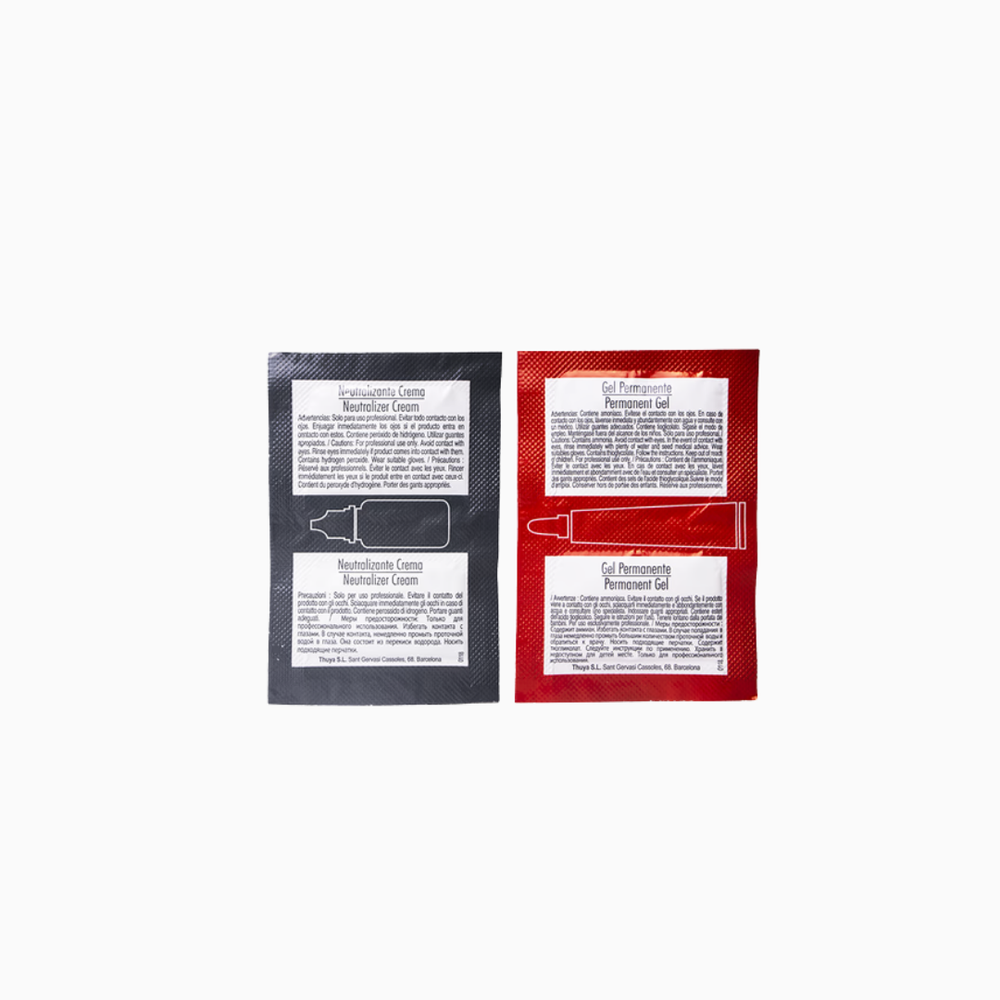 שלב 1 ושלב 2 להרמת גבות Thuya באריזת סאשֶה 2 מ״ל