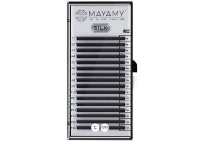 Ресницы MAYAMY Изгиб C MIX 0.5 (6-14)